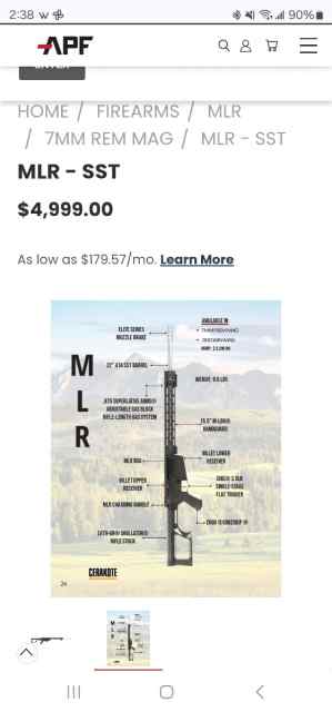 APF MLR 26 Nosler