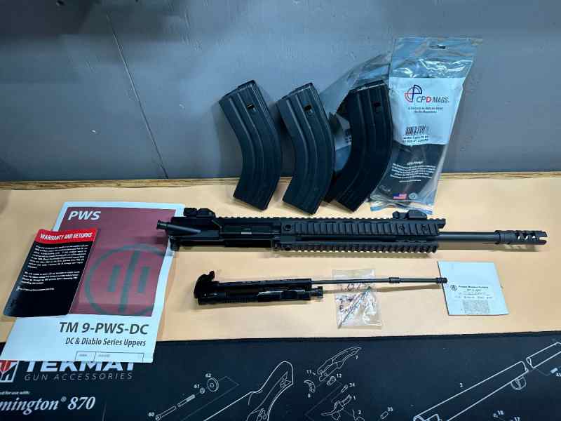 PWS 7.62x39 Piston Upper MK114 Mod 0 with 4 mags