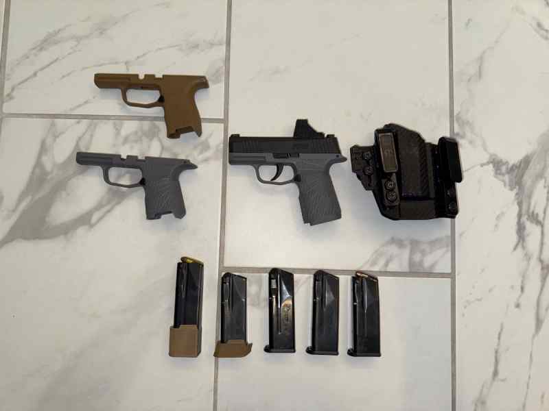 Sig P365X w/ 507K/T1C holster/grips/magazines