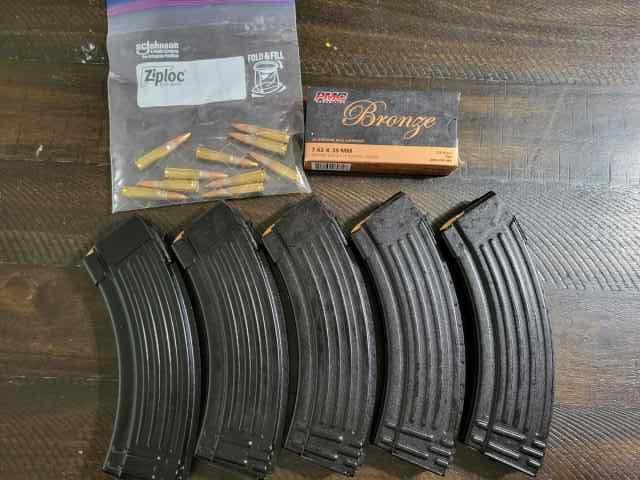 7.62x39 mags and ammo