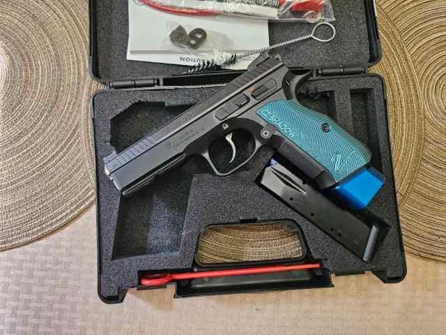 Like New CZ Shadow 2 Blue Grips 9mm  