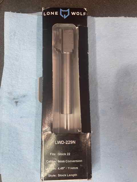 Lone wolf  barrel Glock G22 to 9mm