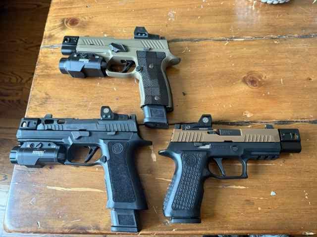 Multiple SIG Sauer p320 Fs ft