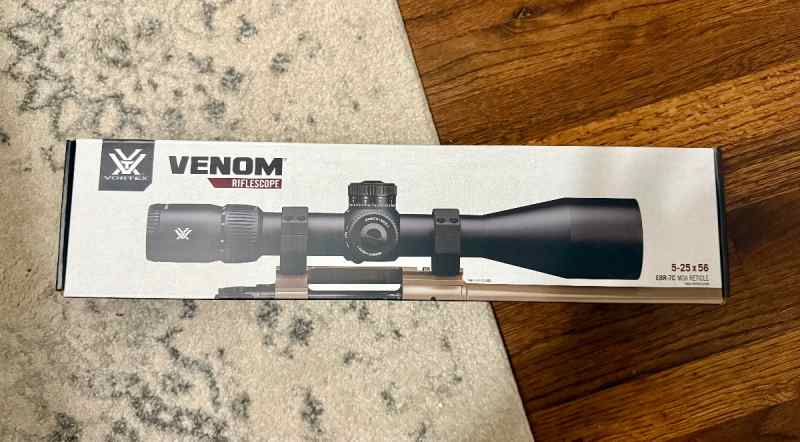 Vortex Venom 5-25x56 FFP w/Vortex Pro Rings
