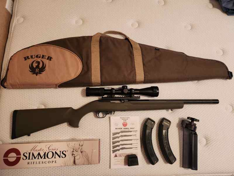 Nice Ruger 10/22 custom + accessories + ammo