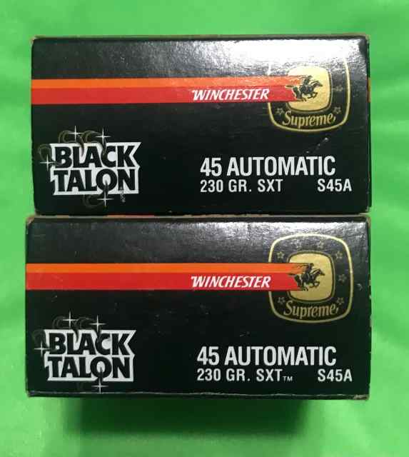 Winchester Black Talon 45acp