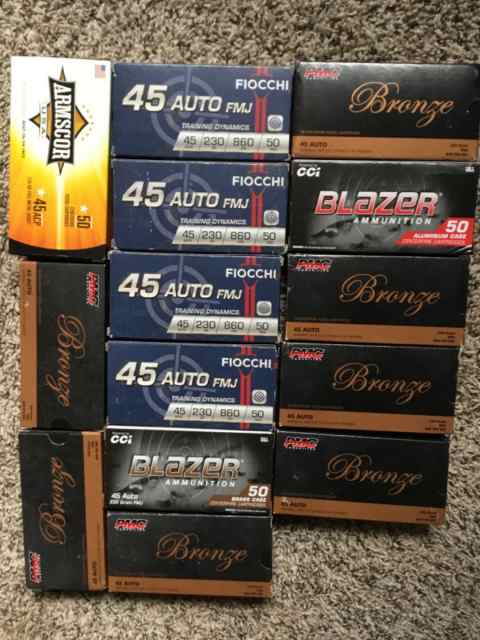 700 Rounds .45 ACP 230 grain FMJ