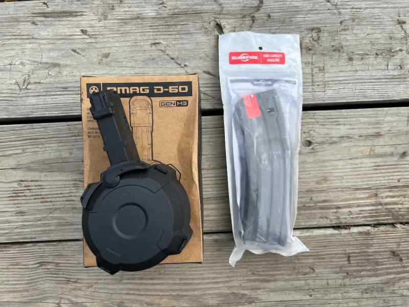 (2) NEW “High Capacity” 60rd AR15 Mag and Drum