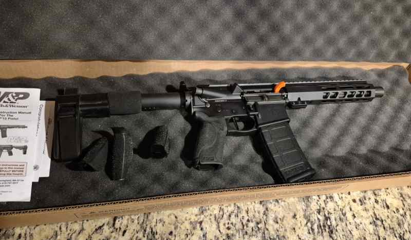 S&amp;W M&amp;P AR 15 pistol with brace