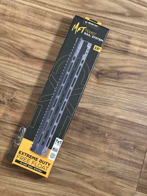 MFT Extreme Duty free float MLOK rail 15” BNIB