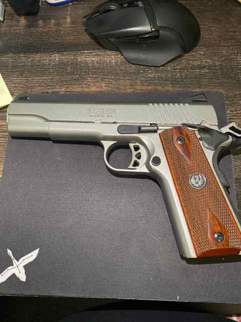 Ruger SR1911 Stainless 1911 45 ACP 5” Gov. SR1911