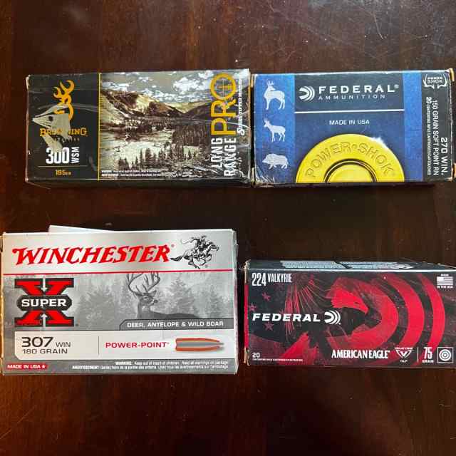 270 Win rifle ammo, Federal, 20 rounds