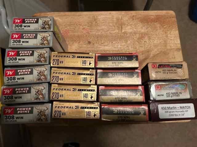 FS / FT 10mm, 270 Win, 308 Win and 450 Marlin ammo