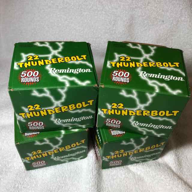 22LR Remington Thunderbolt 4 boxes