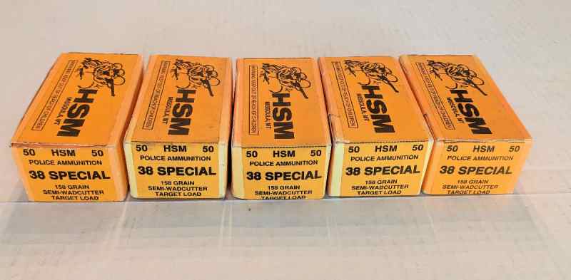 38 Special 158gr SWC 250rds 5 boxes 