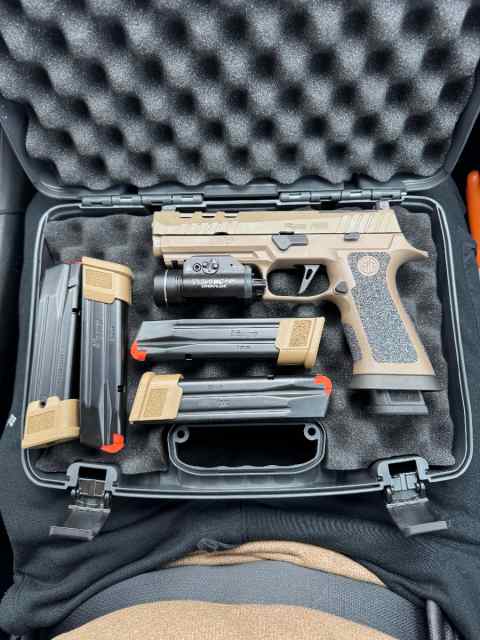 SIG SAUER P320X5 DH3 9MM PISTOL 5&quot; 21RD, COYOTE