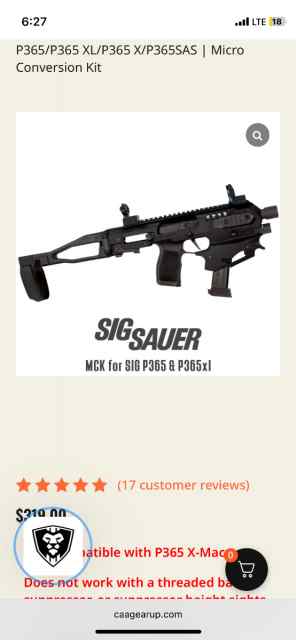 MCK Micro Roni Gen 2 and FDE grip module p365xl