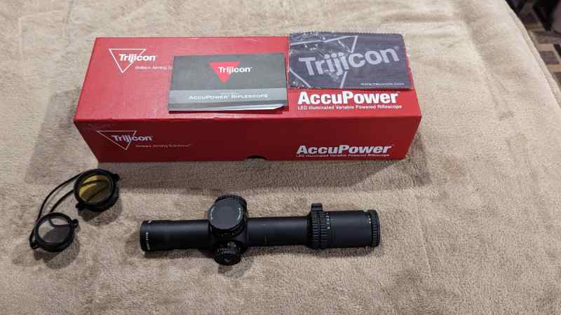 TRIJICON 1-8 X 28mm AccuPower FFP scope - $600