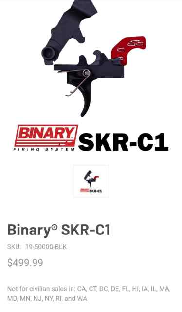 Fn scar Franklin armory binary Trigger.