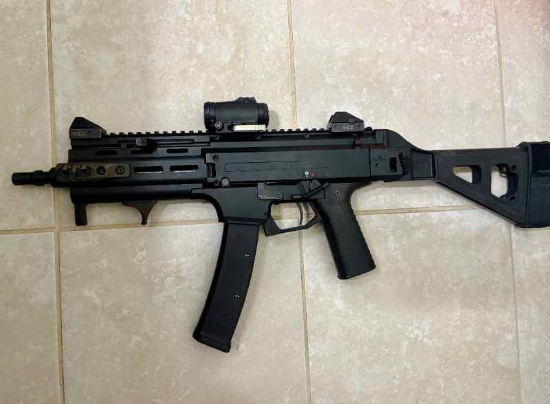 CZ Scorpion Evo S2 pistol w/ brace upgraded